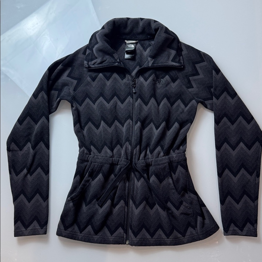 The North Face Women's Black Zigzag Utility Fleece Jacket - Size XS